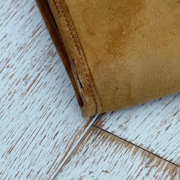 Coach Vintage 60’s Bonnie Cashin Skinny Kisslock Tote Camel Leather - Picture 7 of 16